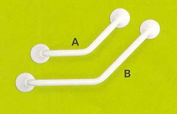 [LI2611.007] Barre d'appui courbée à 45° - 20x20 cm